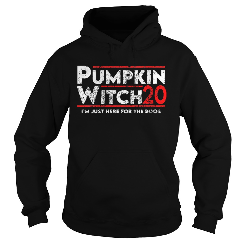 Pumpkin Witch Halloween Election 2020 Im Just Here For The Boos Hoodie