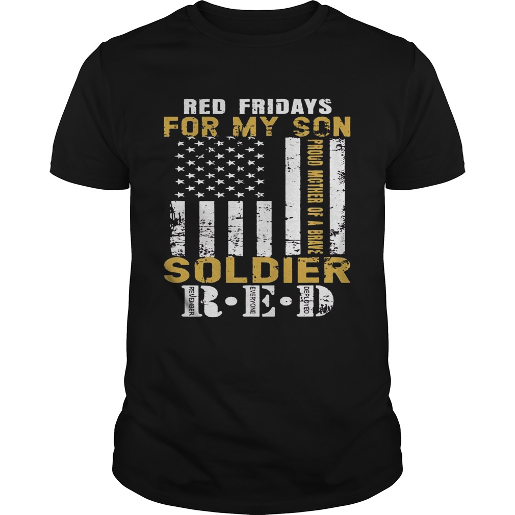 RED Fridays For My Son shirt