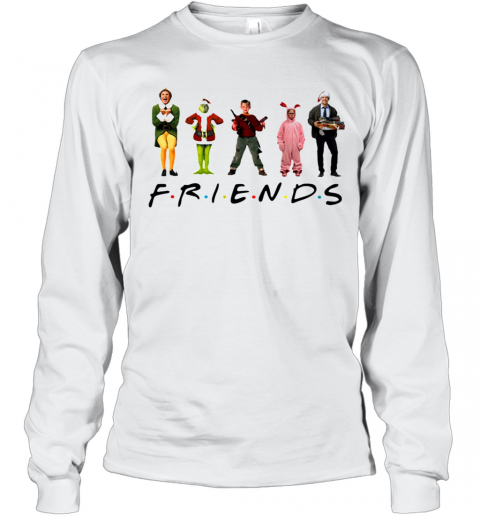 Ralphie Brooke Nieter Elf Chevy Chase Grinch Face Friends Christmas T-Shirt Long Sleeved T-shirt 