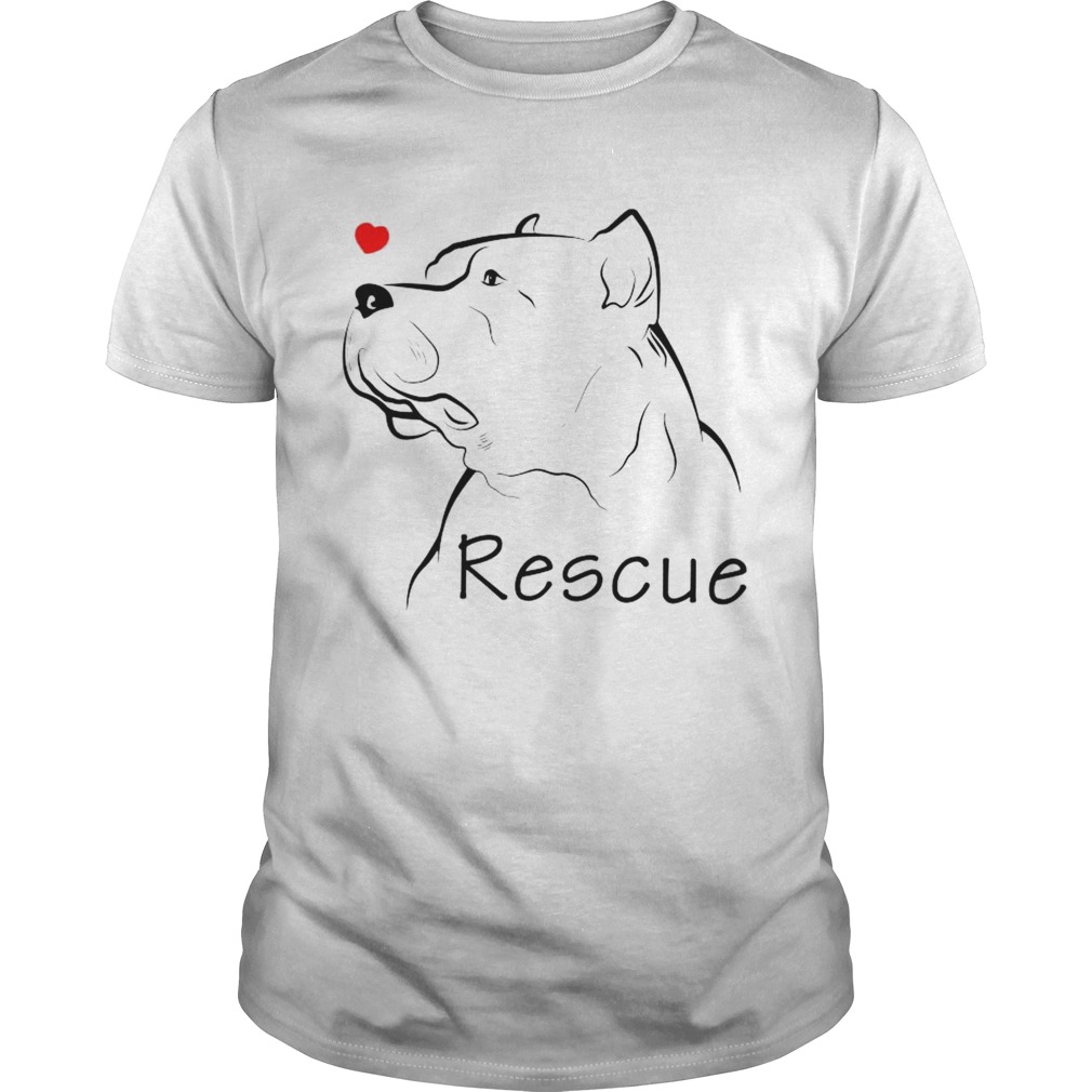 Rescue Pitbull Dog shirt