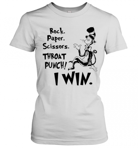 Rock Paper Scissors Throat Punch I Win T-Shirt Classic Women's T-shirt
