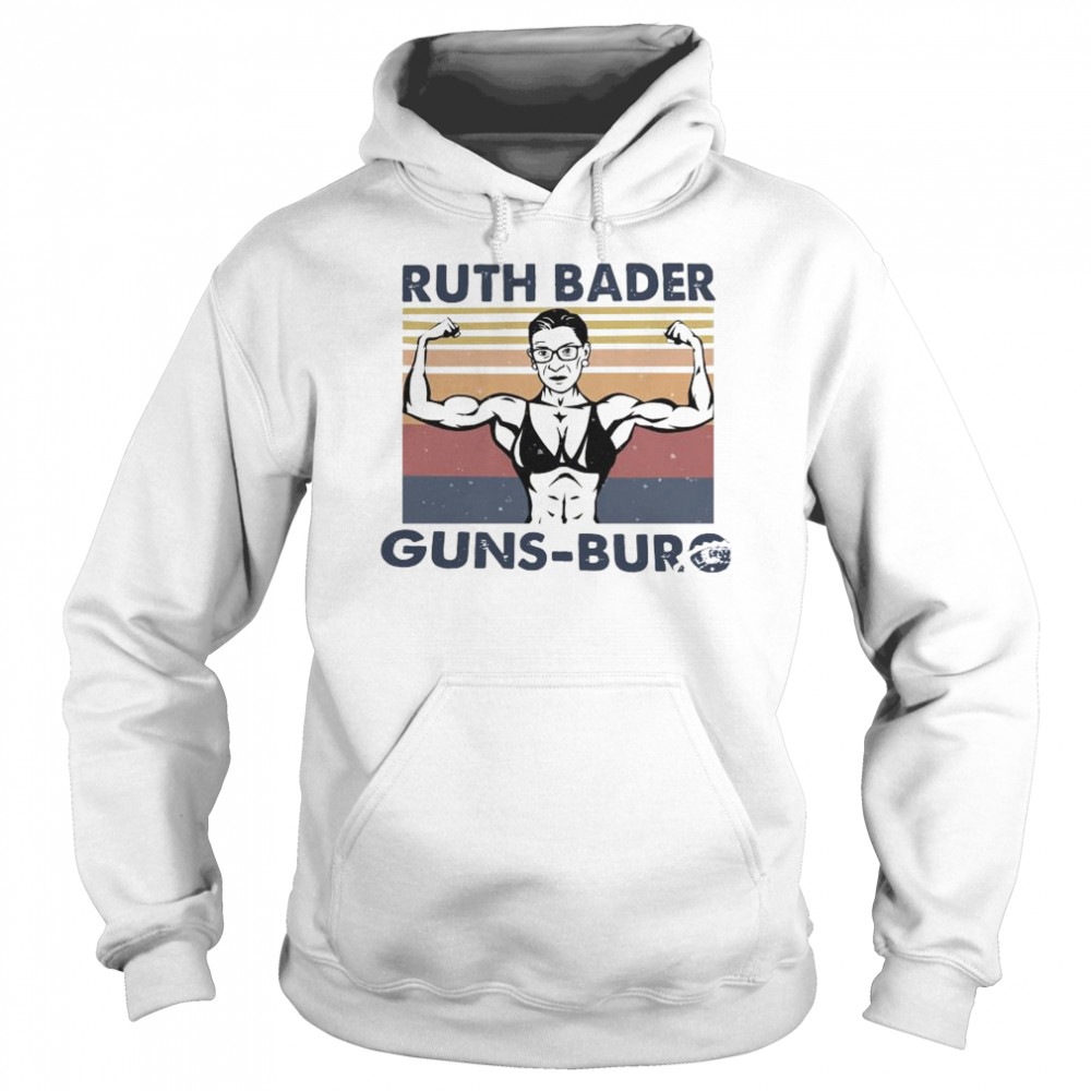 Ruth Bader Guns Burg Vintage Unisex Hoodie