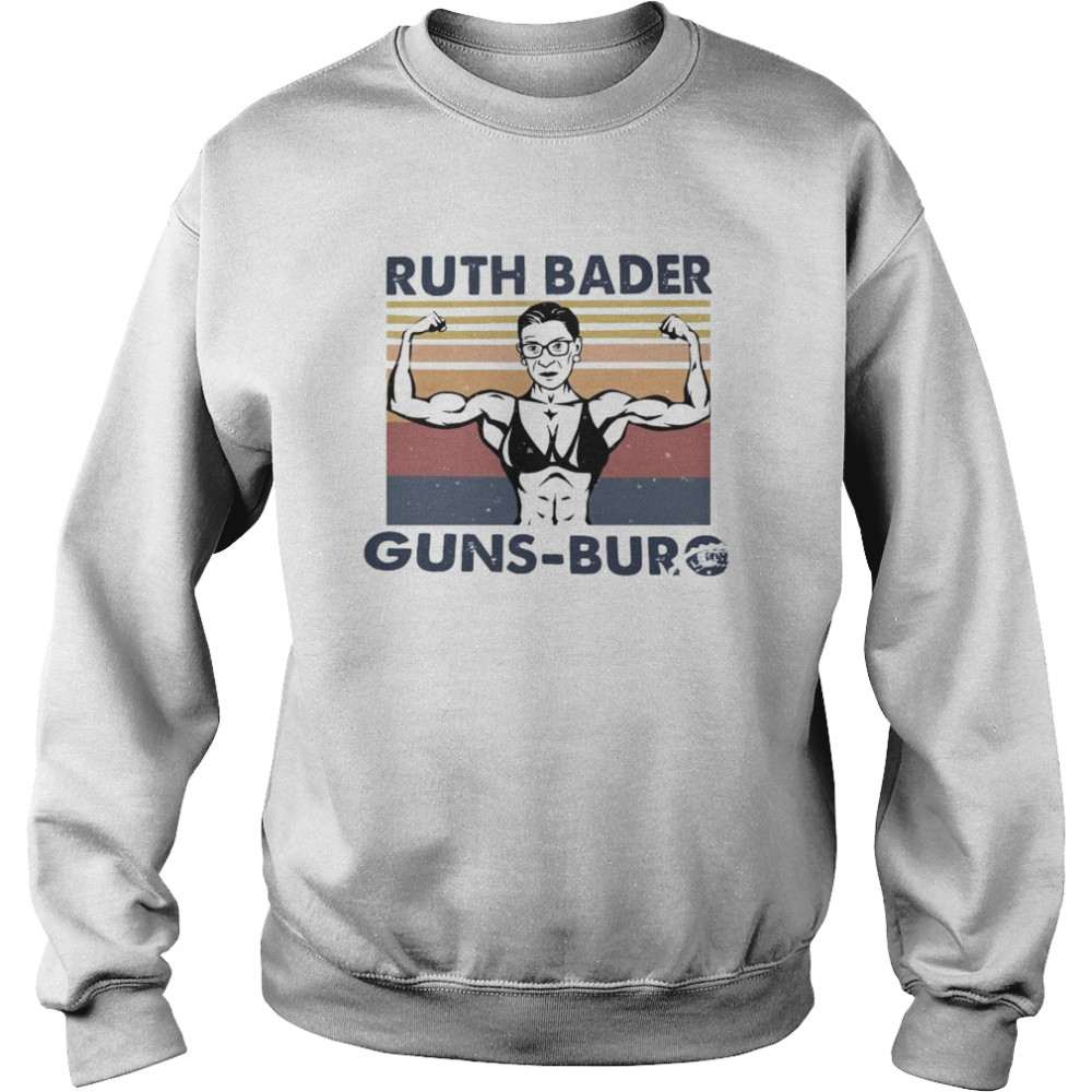 Ruth Bader Guns Burg Vintage Unisex Sweatshirt