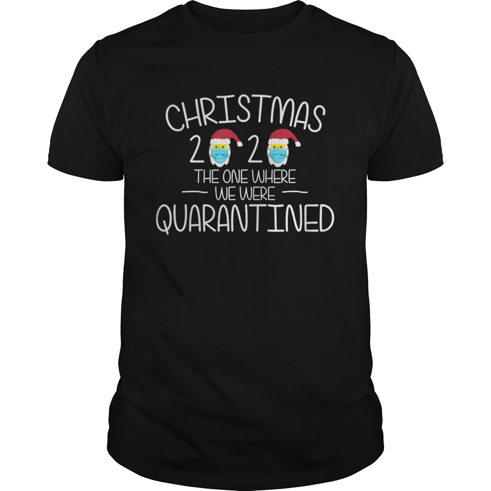 Santa Claus Quarantine Merry Christmas Present Xmas 2020 shirt
