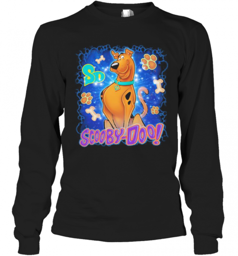 Scooby Doo Paw Dog Cartoon Vintage T-Shirt Long Sleeved T-shirt 