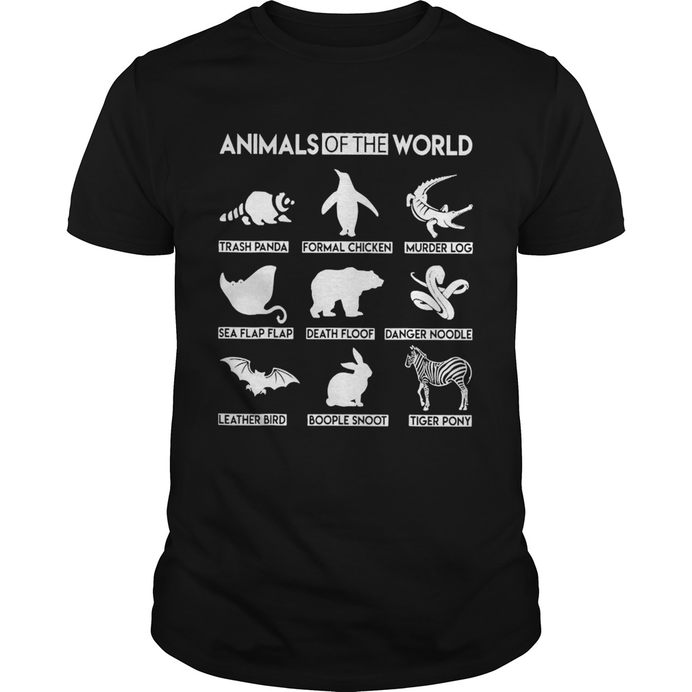 Simple Vintage Humor Rare Animals Of The World shirt