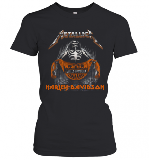 Skeleton Metallica Harley Davidson T-Shirt Classic Women's T-shirt
