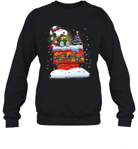 Snoopy And Woodstock Merry Christmas T-Shirt Unisex Sweatshirt