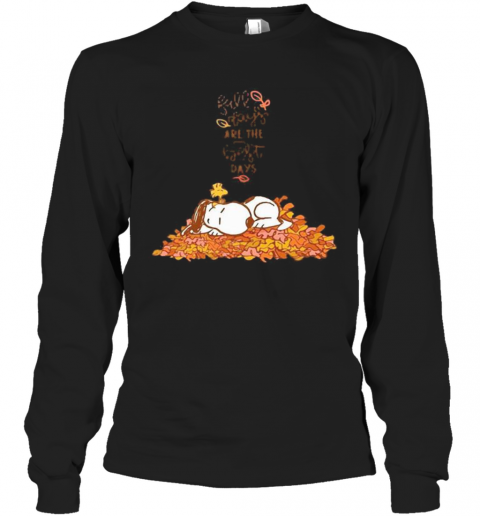 Snoopy Fall Plays Are The First Day T-Shirt Long Sleeved T-shirt 