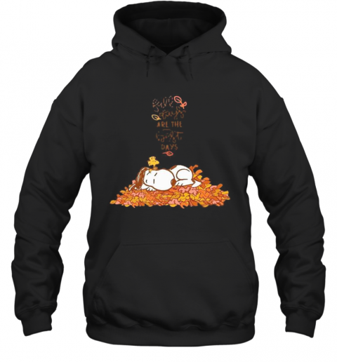 Snoopy Fall Plays Are The First Day T-Shirt Unisex Hoodie