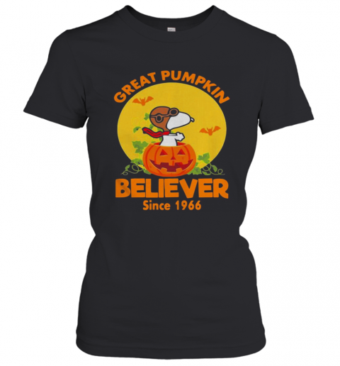 Snoopy Great Pumpkin Believer Since 1966 Halloween T-Shirt Classic Women's T-shirt