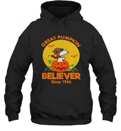 Snoopy Great Pumpkin Believer Since 1966 Halloween T-Shirt Unisex Hoodie