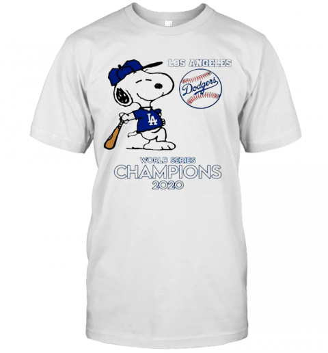 Snoopy Los Angeles Dodgers World Series Champions 2020 T-Shirt