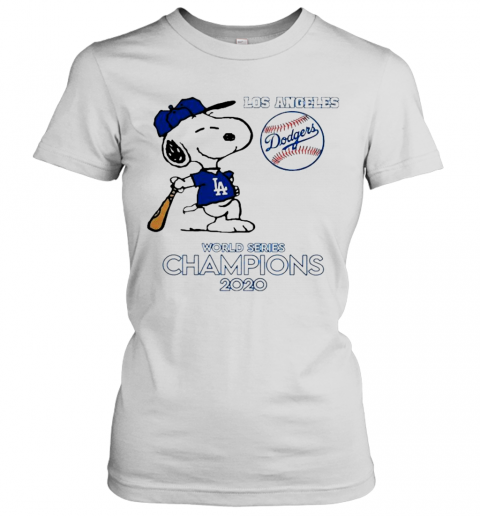 Snoopy Los Angeles Dodgers World Series Champions 2020 T-Shirt Classic Women's T-shirt