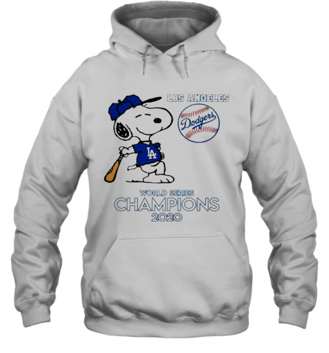 Snoopy Los Angeles Dodgers World Series Champions 2020 T-Shirt Unisex Hoodie