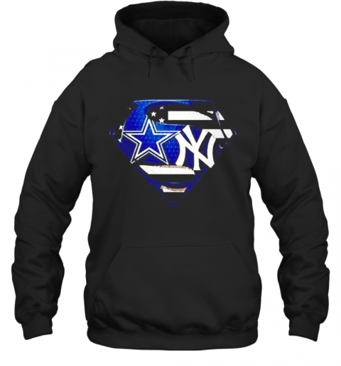 Superman Dallas Cowboys And New York Yankees T-Shirt Unisex Hoodie
