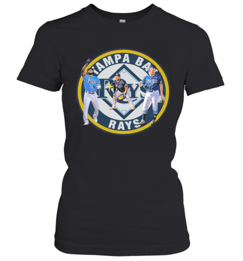 Tampa Bay Rays Logo 2020 Baseball Black T-Shirt Classic Women's T-shirt