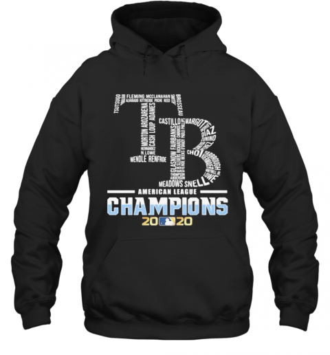 Tampa Bay Rays Logo American League Champions 2020 T-Shirt Unisex Hoodie