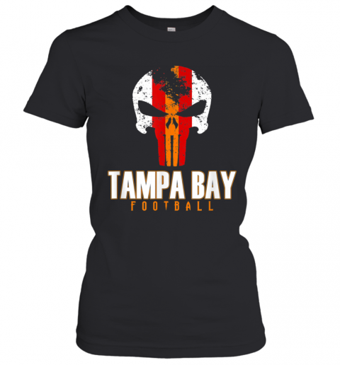 Tampa Bay Varsity Style Retro Football Skull T-Shirt Classic Women's T-shirt