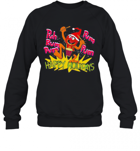 The Muppets Drummer Puh Rum Pum Happy Holiday T-Shirt Unisex Sweatshirt