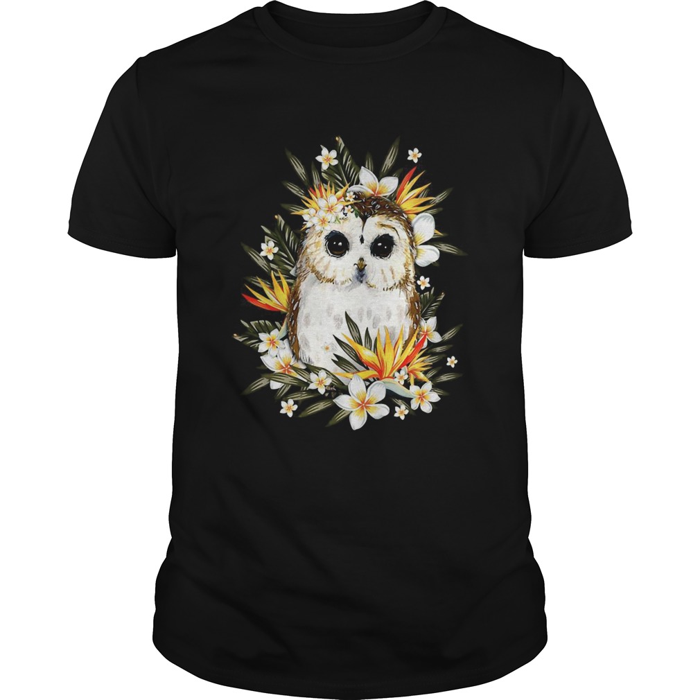 The Owl With Flower shirt