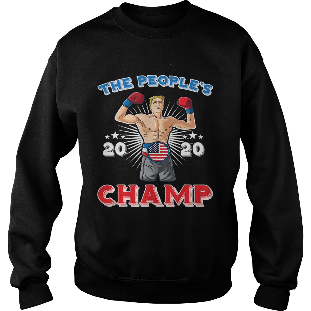 The Peoples Champ Boxer 45 President Trump Winning Election Sweatshirt