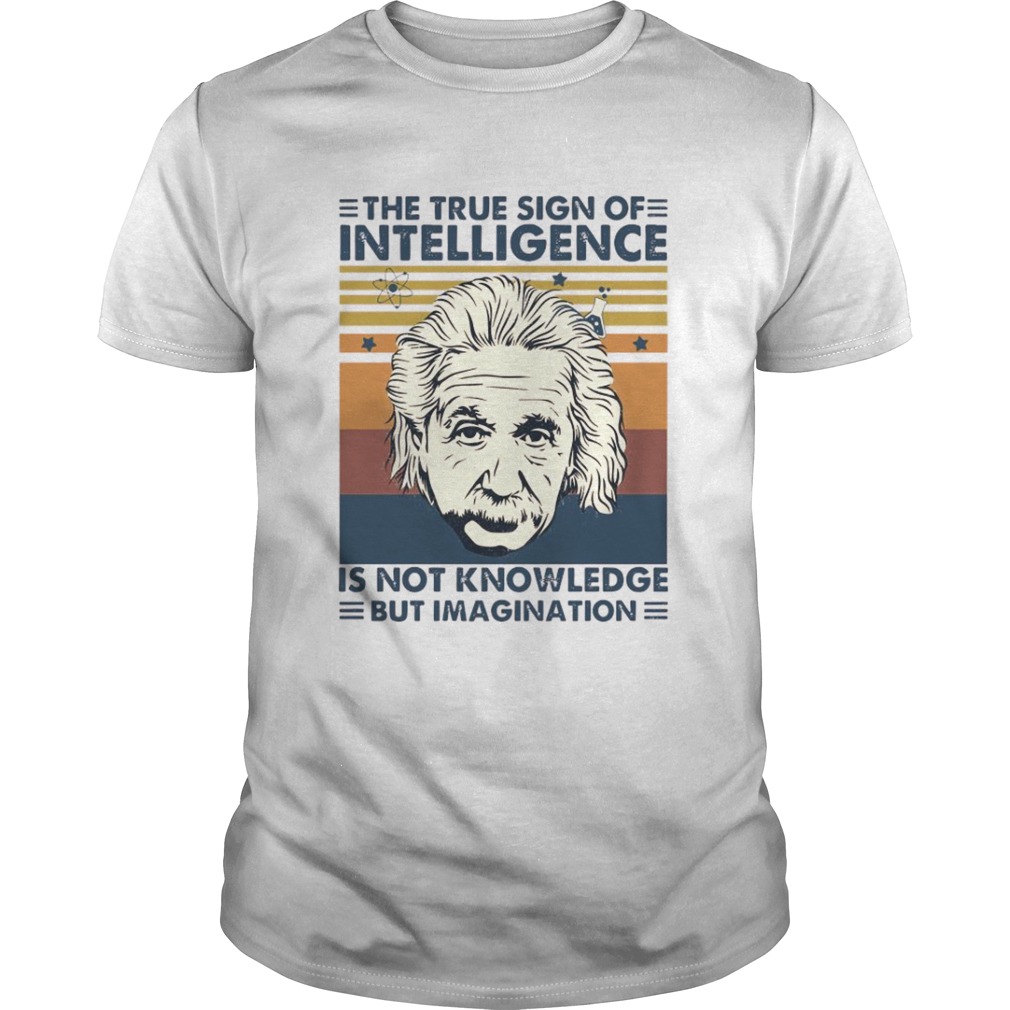 The True Sign Of Intelligence Is Not Knowledge But Imagination Vintage shirt