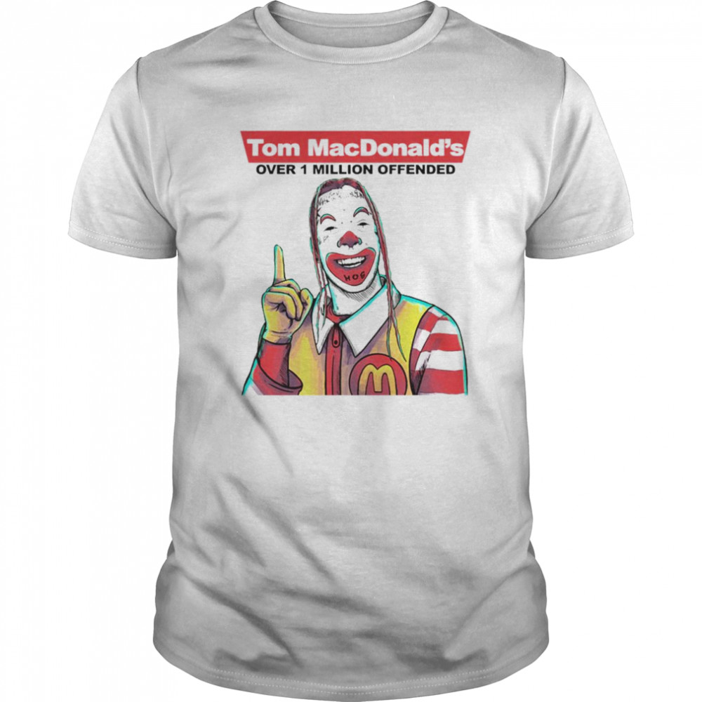 Tom Macdonald over 1 million offender shirt
