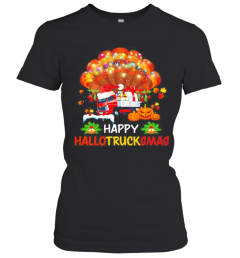 Trucker Happy Hallotrucksmas T-Shirt Classic Women's T-shirt
