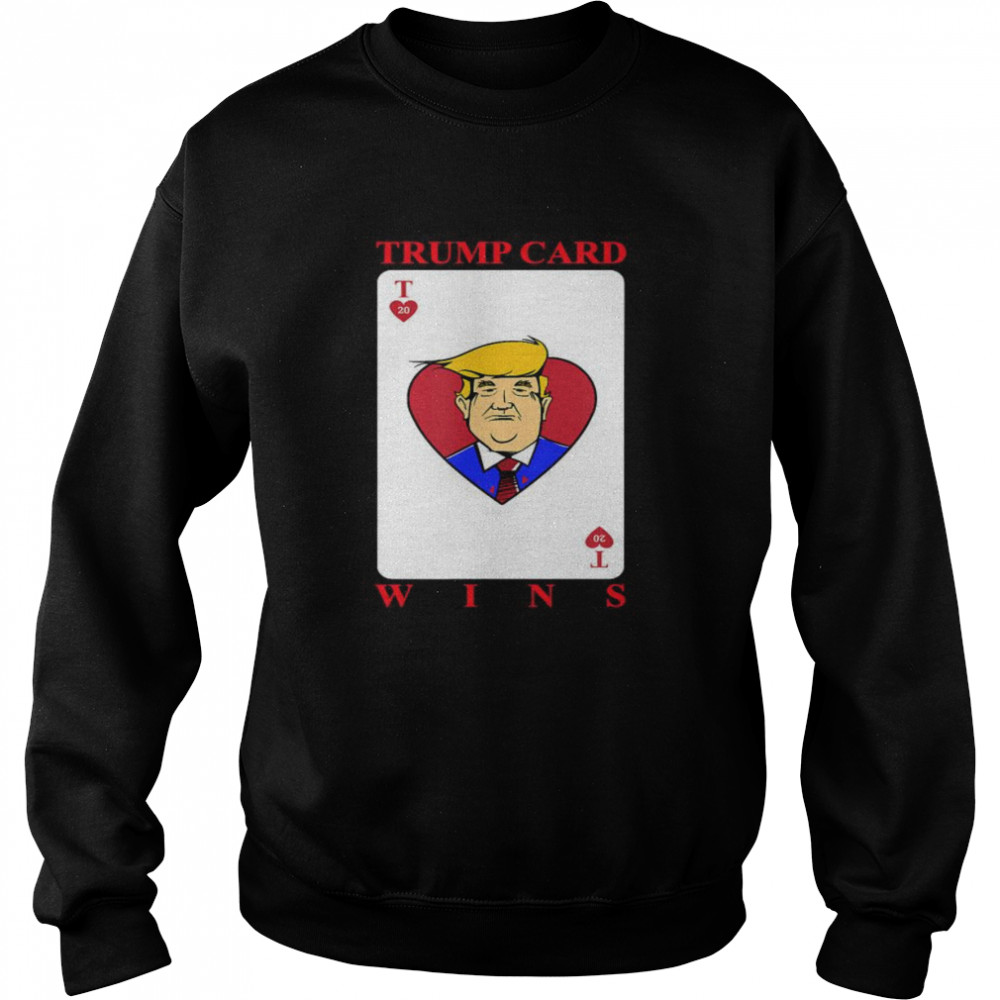 Trump Card Wins presidential election Unisex Sweatshirt