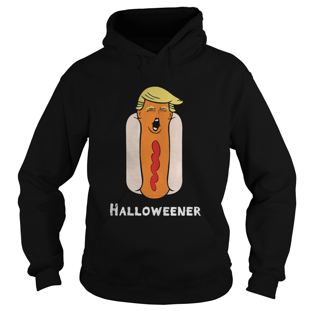 Trump Halloween Funny Weiner Hot Dog Head Trick Or Treat Hoodie