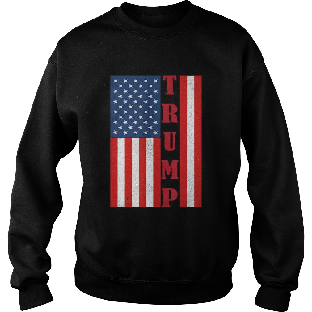 Trump Vintage Retro Distressed USA Flag American Trump flags Sweatshirt