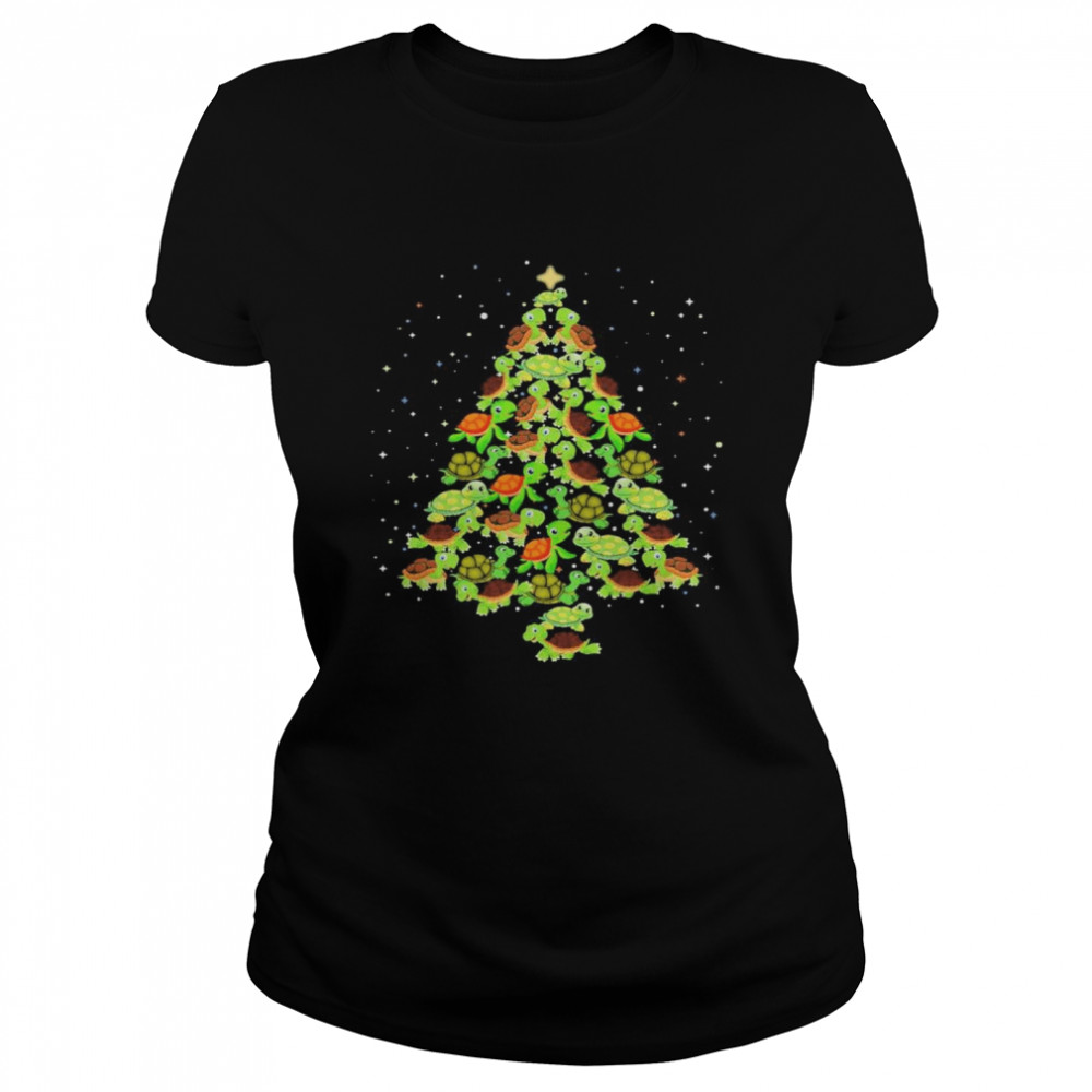 Turtles Ugly Christmas tree Classic Women's T-shirt