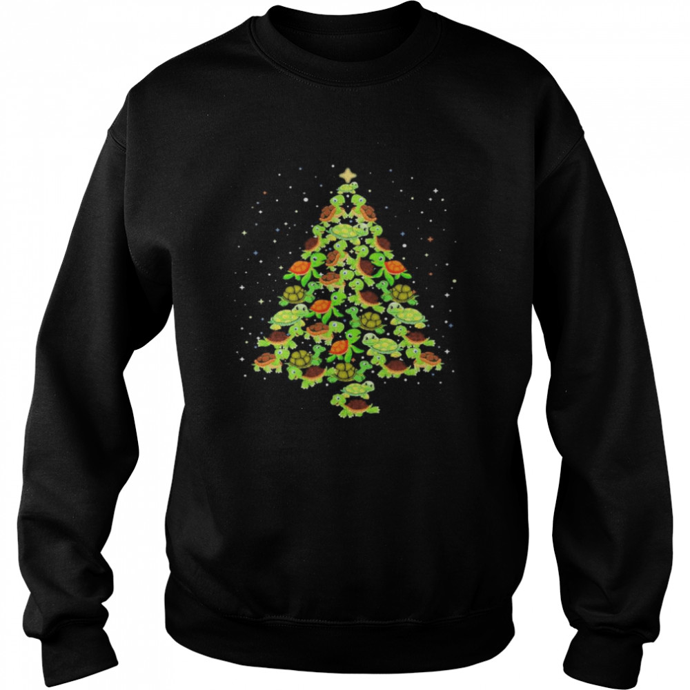 Turtles Ugly Christmas tree Unisex Sweatshirt