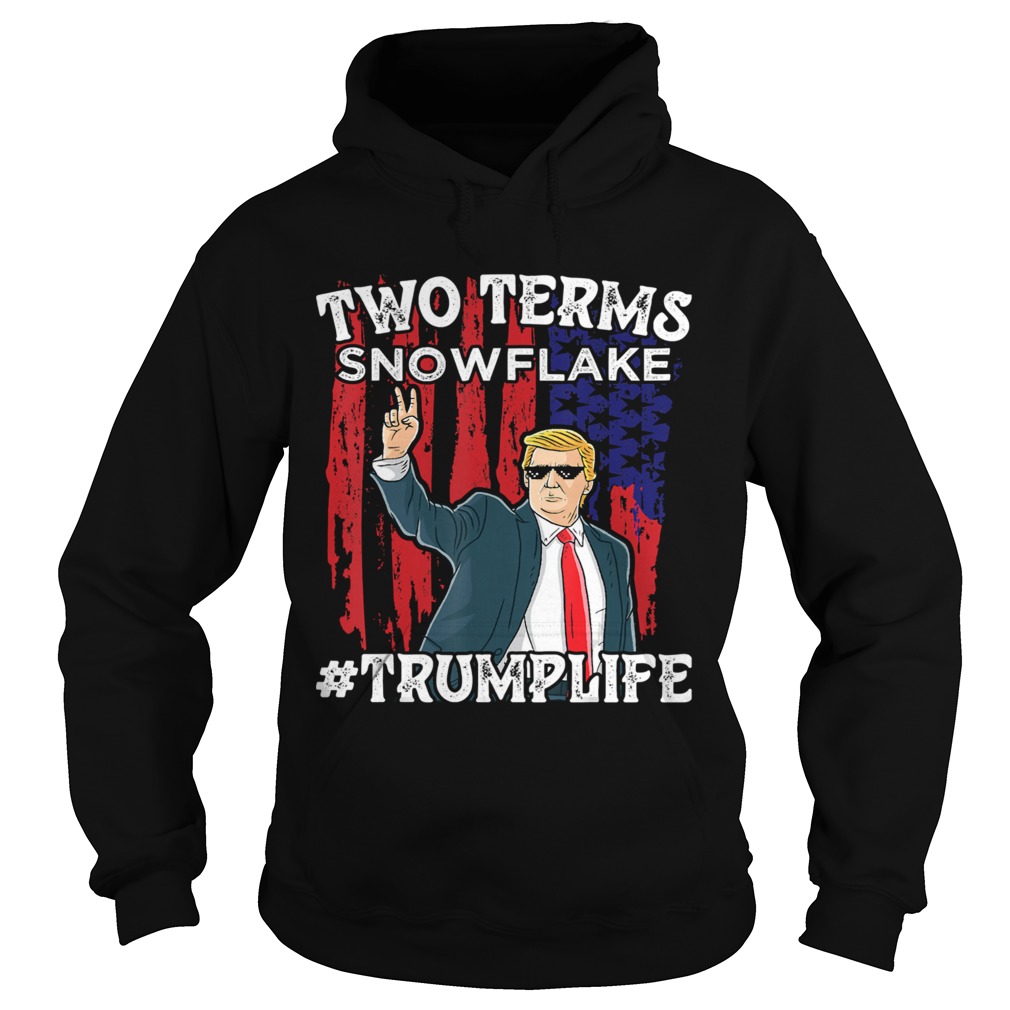 Two Terms Snowflake Vote President Trump US Flag Sunglasses Hoodie