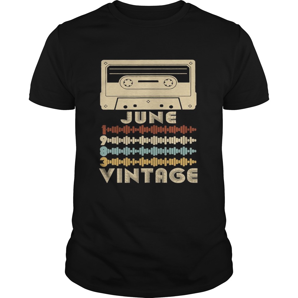 Vintage Retro Music June 1983 36th shirt
