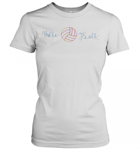 Volleyball And Calligraphy T-Shirt Classic Women's T-shirt