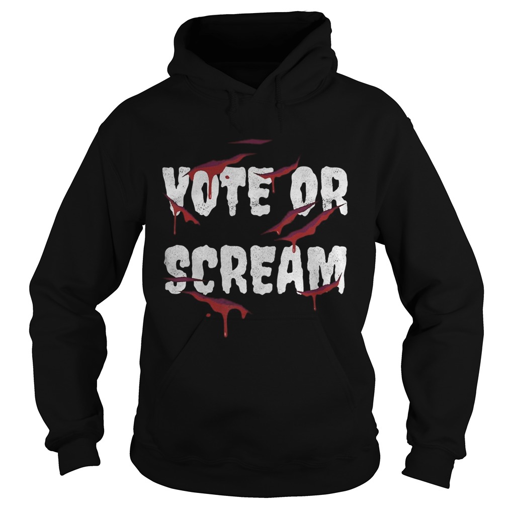 Vote Or Scream Halloween Hoodie