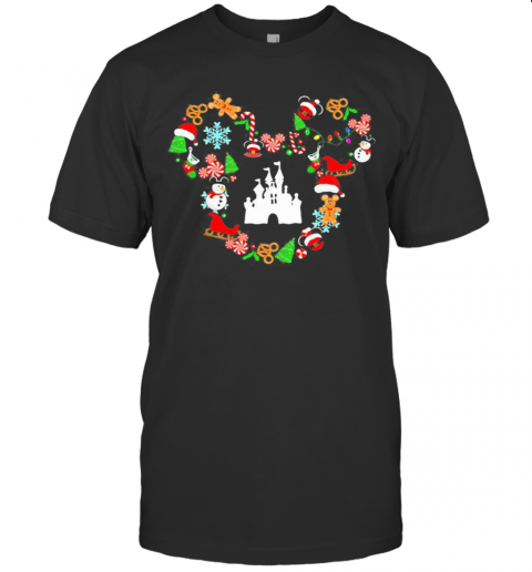 Walt Disney Mickey Mouse Merry Christmas T-Shirt Classic Men's T-shirt