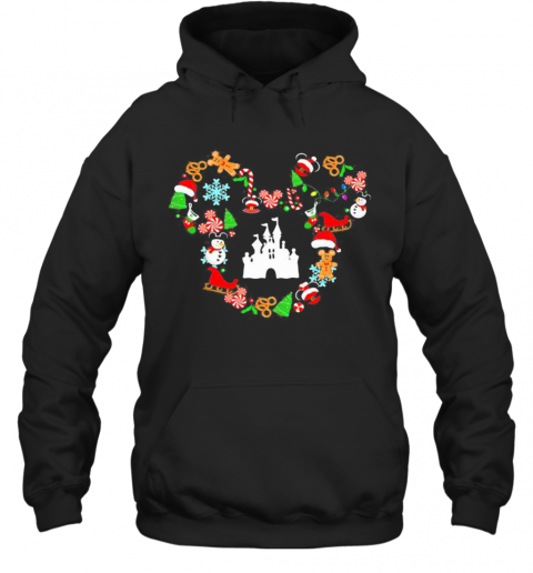 Walt Disney Mickey Mouse Merry Christmas T-Shirt Unisex Hoodie