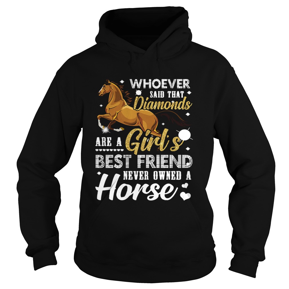 Whoever said that diamonds are a girls best friend never owned a horse Hoodie