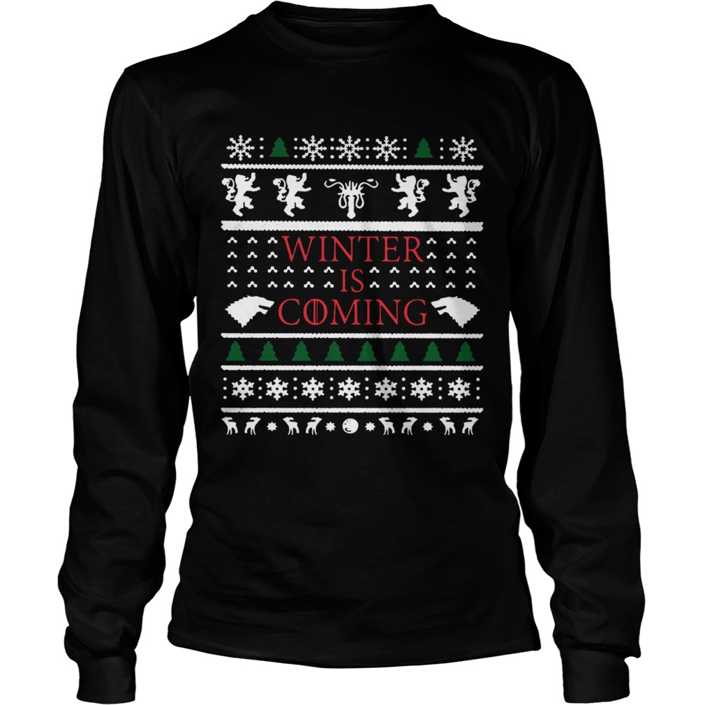 Winter Is Coming Ugly Christmas Long Sleeve