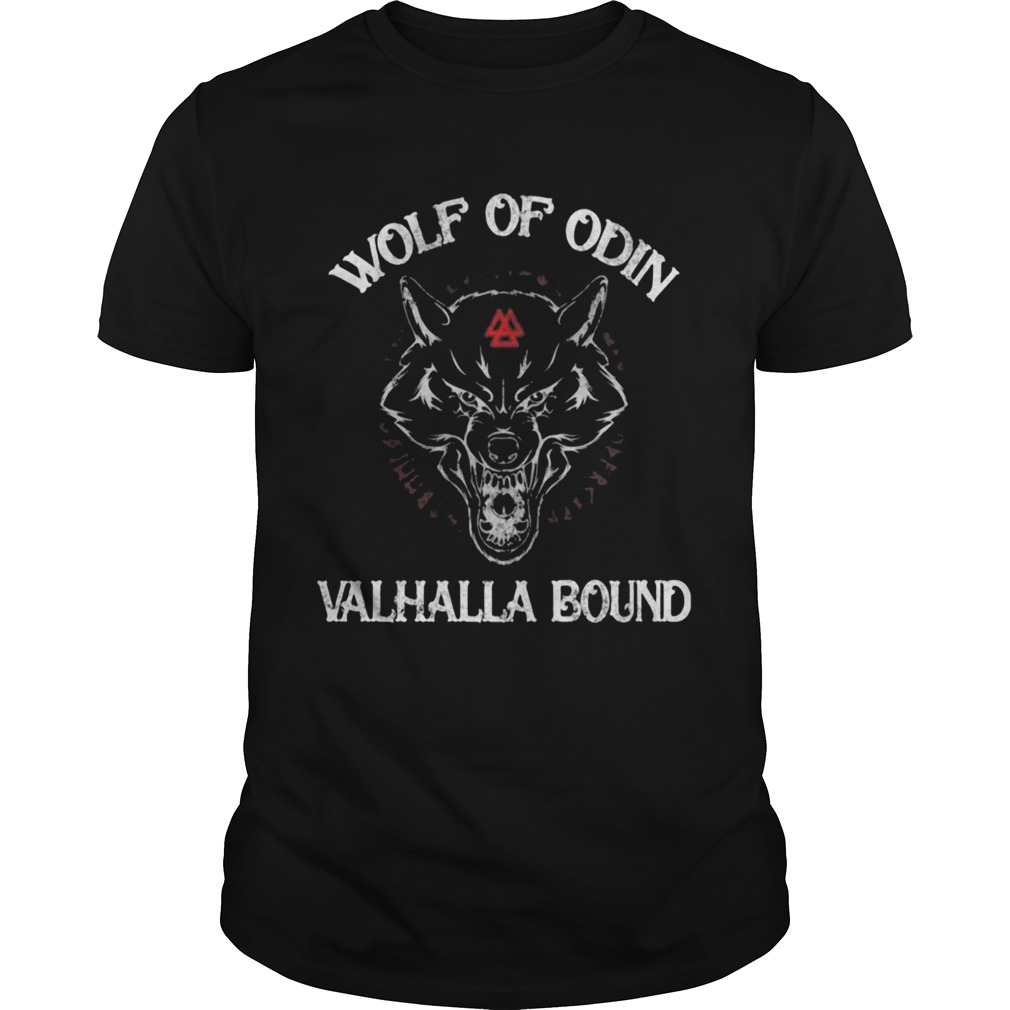 Wolf of odin valhalla bound symbol shirt