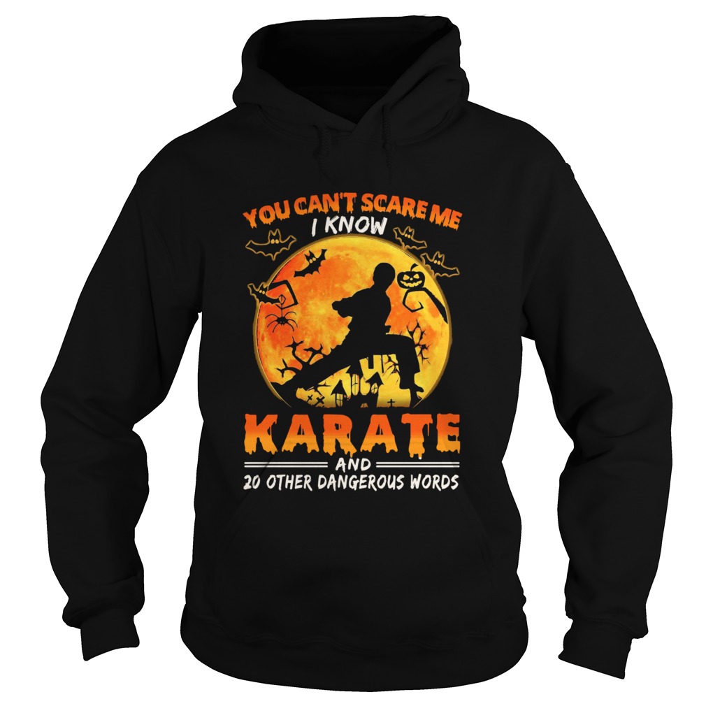 You Cant Scare Me I Know Karate And 20 Other Dangerous Words Hoodie