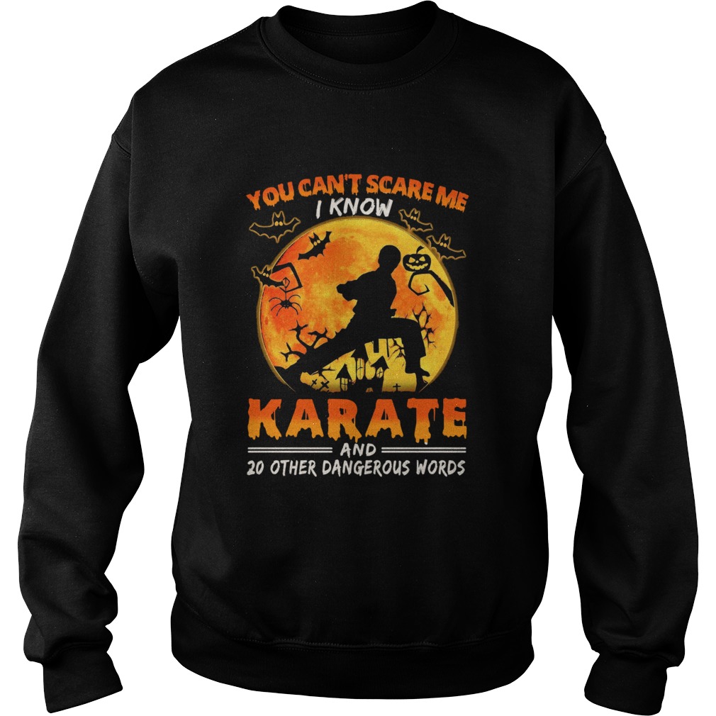 You Cant Scare Me I Know Karate And 20 Other Dangerous Words Sweatshirt