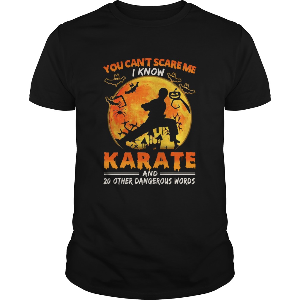 You Cant Scare Me I Know Karate And 20 Other Dangerous Words shirt