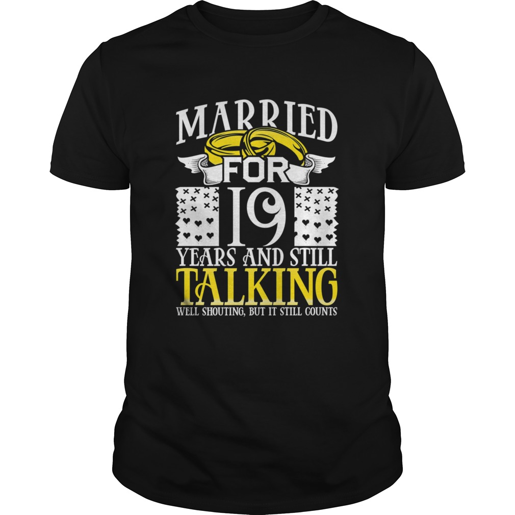 19th Wedding Anniversary for Wife Her Marriage shirt