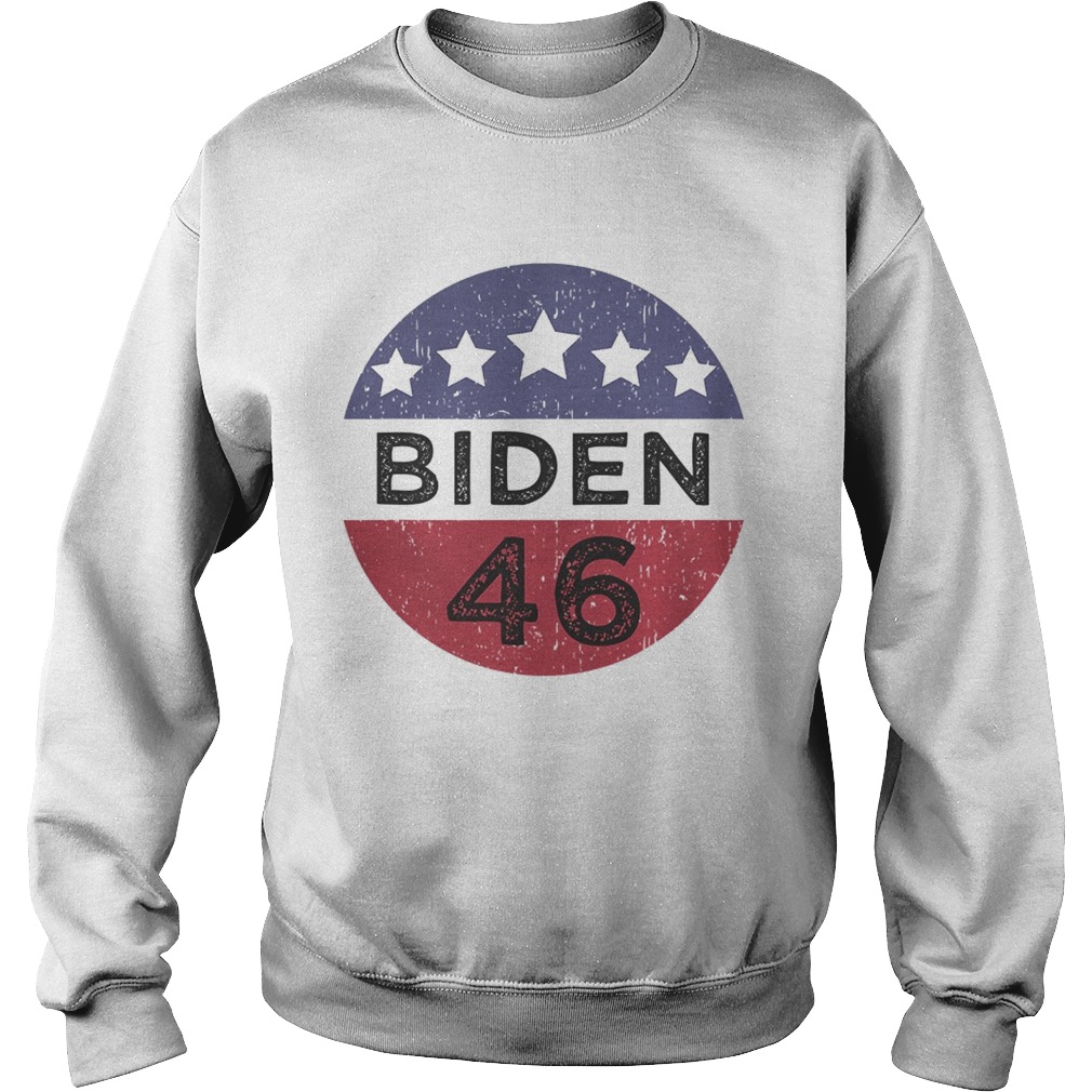 46 joe biden 2020 us president election pro biden democrat vintage Sweatshirt