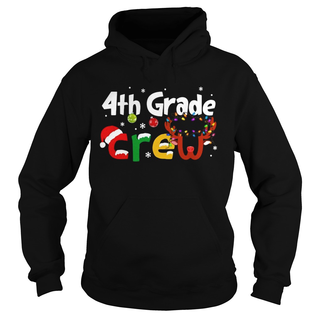 4th Grade Teacher Crew Christmas Hoodie