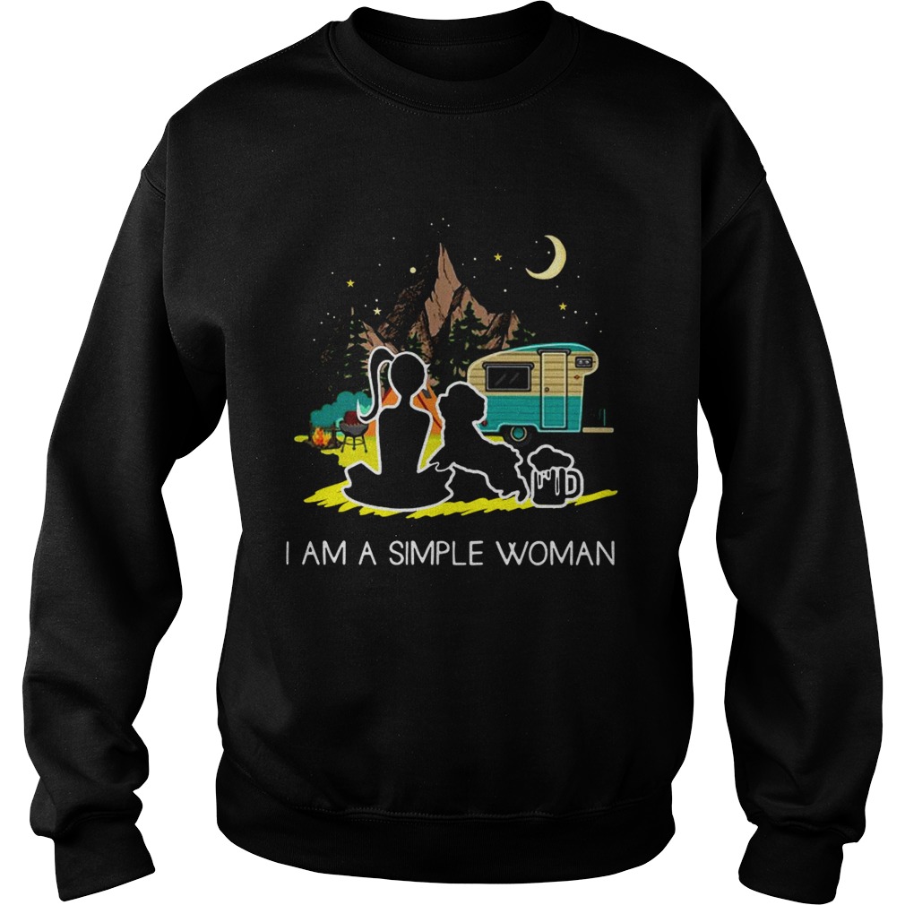 A Simple Woman Shih Tzu Dog Sweatshirt